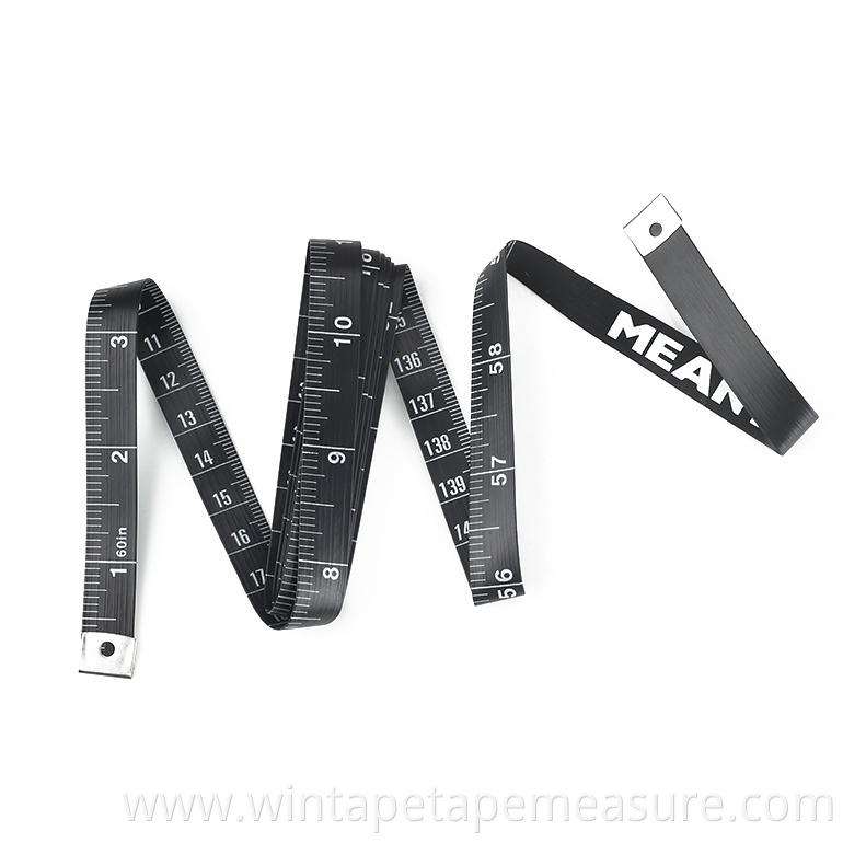 Custom Tailers Swing Tags Tape Measure Branded Cinta Mtrica De Cabeza Duble Coated Fibreglass Measuring Tape for Suit 1.5m*13mm
